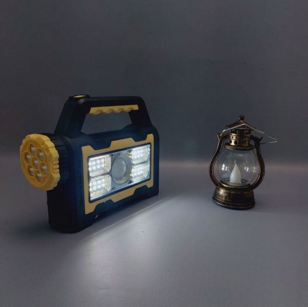 Многофункциональный портативный кемпинговый фонарь Solar multi- light source charging lamp (40 светодиодов, зарядка USB+солнечная панель, 3 режима работы, с функцией powerbank) HS 8031-A